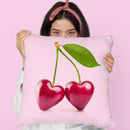 Cherry Love Throw Pillow By Paul Fuentes