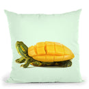 Mango Tortuga Throw Pillow By Paul Fuentes