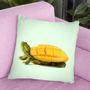 Mango Tortuga Throw Pillow By Paul Fuentes