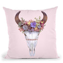Succulent Skull Throw Pillow By Paul Fuentes