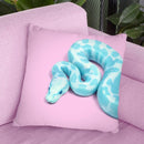 Blue Snake Throw Pillow By Paul Fuentes