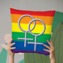 Girl Sign Gay Pride I Throw Pillow By Pride Designs - by all about vibe