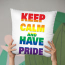 Keep Calm Gay Pride Throw Pillow By Pride Designs - by all about vibe