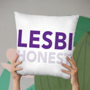 Lesbihonest Gay Pride Throw Pillow By Pride Designs - by all about vibe