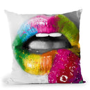Fruity Kiss Throw Pillow By Patrice Murciano