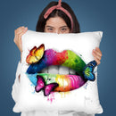 Butterfly Kiss Throw Pillow By Patrice Murciano