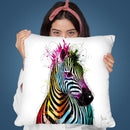 Zebra Pop Throw Pillow By Patrice Murciano
