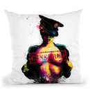 Censored Throw Pillow By Patrice Murciano