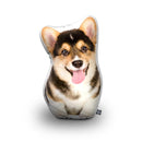 Corgi Black Throw Pillow By All About Vibe