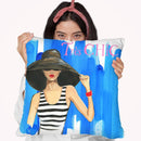 Tres Chic Throw Pillow By Rongrong