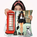 Black And White Monday Throw Pillow By Rongrong
