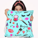 Makeup Pattern Throw Pillow By Rongrong