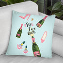 Pop Fizz Clink Throw Pillow By Rongrong