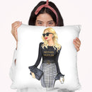 Mother Hustler-Recovered Throw Pillow By Rongrong