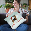 Beagle Canoe - I Love My Beagle I Throw Pillow By Ryan Fowler