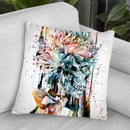 Skull Nii Throw Pillow By Riza Peker