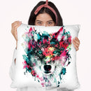 Wolf Ii Throw Pillow By Riza Peker