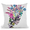 Skull Punk Throw Pillow By Riza Peker