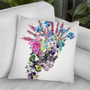 Skull Punk Throw Pillow By Riza Peker