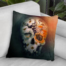 Skull Still Life Ii Throw Pillow By Riza Peker