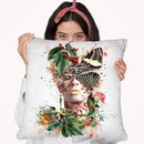 Inside Butterfly Throw Pillow By Riza Peker