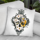 Skull Still Life Throw Pillow By Riza Peker