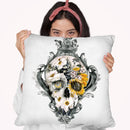Skull Still Life Throw Pillow By Riza Peker