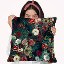 Ng Green Throw Pillow By Riza Peker