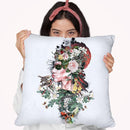 Queen Of Nature Throw Pillow By Riza Peker