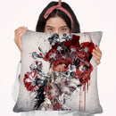 Queen Of Skulls Throw Pillow By Riza Peker