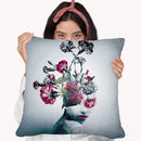 Spirit Of Flowers Throw Pillow By Riza Peker