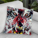 Tiger Abstract Throw Pillow By Riza Peker