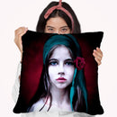 Woman With Rose Throw Pillow By Riza Peker