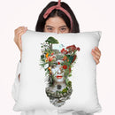 Woman Throw Pillow By Riza Peker