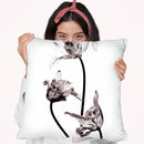 Skull Throw Pillow By Riza Peker