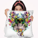 Skulls Throw Pillow By Riza Peker