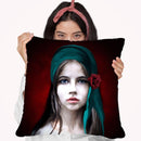 Women Potrait2 Throw Pillow By Riza Peker