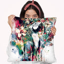 Interpretation Of A Dream-Parro Throw Pillow By Riza Peker