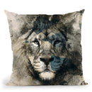 Lion Camouflage Throw Pillow By Riza Peker