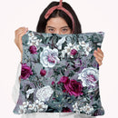 Botanical Flowers Throw Pillow By Riza Peker