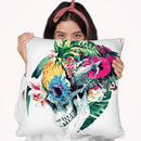 Skull St Throw Pillow By Riza Peker