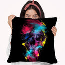 Skull Ix Throw Pillow By Riza Peker