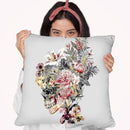 Skull Xii Throw Pillow By Riza Peker