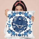 Chinoiserie Dragon Throw Pillow By Sally B