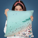 Busy Beach Throw Pillow By Sisi And Seb