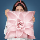 Pink Succulent Throw Pillow By Sisi And Seb
