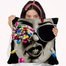 Love Is A Harddrug To Quit Throw Pillow By Scott Rohlfs