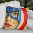 Miss America Throw Pillow By Scott Rohlfs