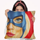 Miss America Throw Pillow By Scott Rohlfs