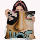 Hot Throw Pillow By Scott Rohlfs